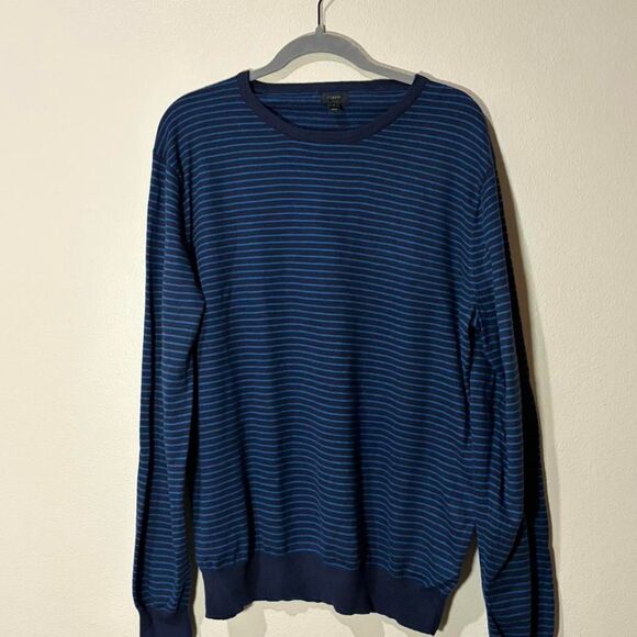 Jcrew Men's Navy and Blue Jumper - Picture 1 of 6